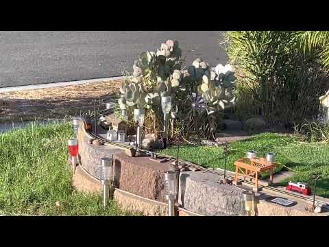 The Milwaukee Road # 807, ALCO 424 by AHM makes inaugural run on the Freedom Square Garden Railway