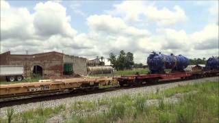 preview picture of video 'GP38AC Leading NS 057 High and Wide Waynesboro, GA 7/21/14'