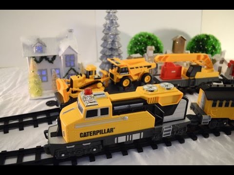 CAT Construction Express Train Motorized Excavator Truck Toy Review