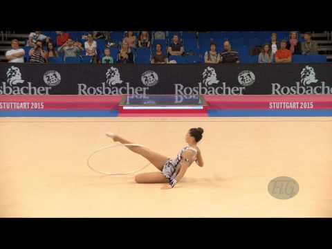 Vanessa TINJIC (BIH) 2015 Rhythmic Worlds Stuttgart - Qualifications Hoop
