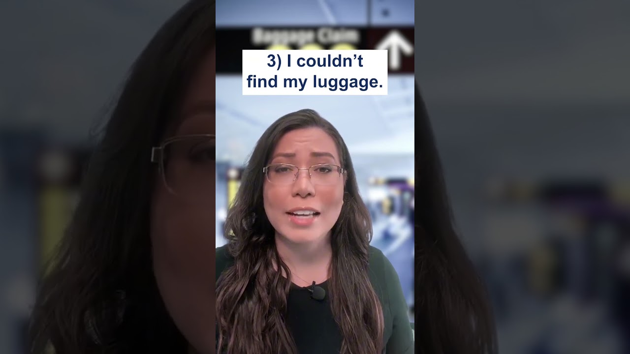 🇬🇧🇺🇸🧳 Frases em inglês que você PRECISA saber caso sua mala seja extraviada! #ingles #viagem