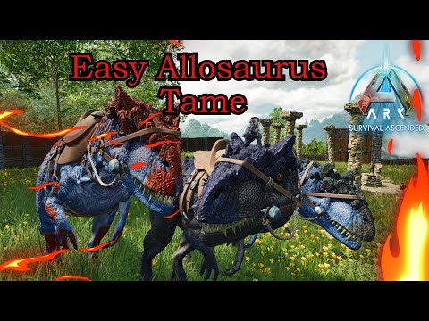 Easy Allosaurus Tame, Ark Survival Ascended