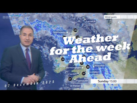 Weather for the week ahead 07/12/2025 - BBC Weather - UK Weather Forecast
