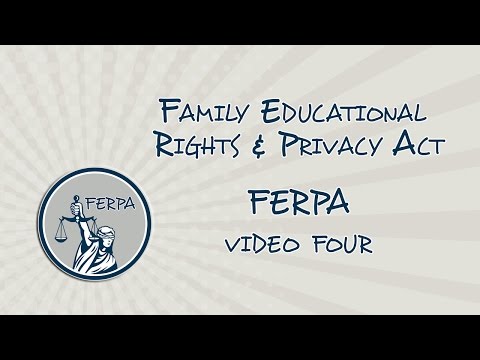 FERPA training video 4
