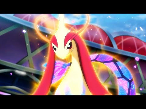 Excadrill vs Milotic (SUB) - Iris vs Cynthia - Pokémon Journeys: The Series