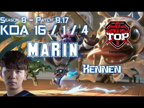 TOP MaRin KENNEN vs IRELIA Top - Patch 8.17 KR Ranked