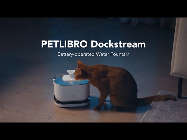Video Teaser für PETLIBRO Dockstream Pet Water Fountain | Wireless & Battery-operated | Commercial