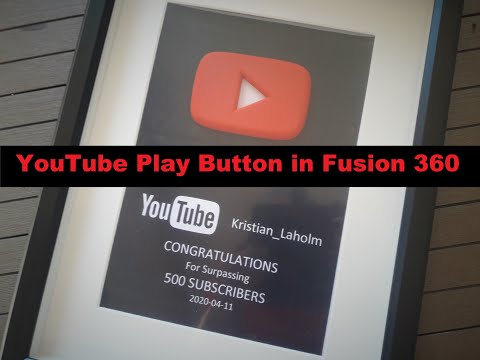 YouTube Play Button in Fusion 360 - Spline and Constrains