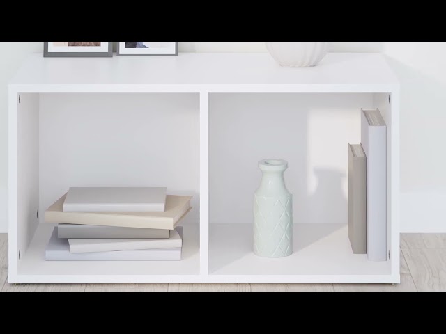 Video teaser for 805525 vidaXL TV Cabinet White 72x35x36,5 cm Engineered Wood