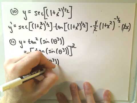 Lots of Different Derivative Examples