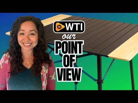 Bamboo/Aluminum Roll-Top Table - WTI product video review