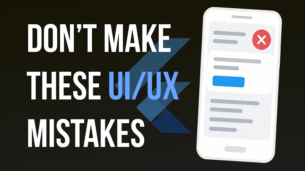 4 Flutter UI Mistakes That RUIN Your App (And How to Fix Them Fast!)