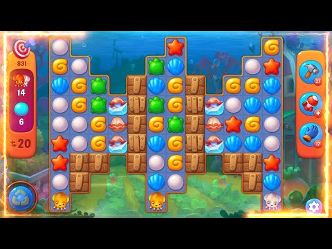 fishdom LEVEL 831 CHALLENGE [EXTRA MOVES]