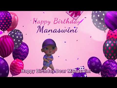 Happy Birthday Manaswini | Manaswini Happy Birthday Song | Manaswini