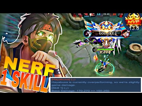 NERF 1 SKILL FOR MY HAYABUSA! HAYABUSA SUSHI MASTER GAMEPLAY🔥🔥