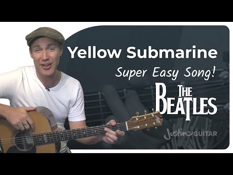 Watch Yellow Submarine - The Beatles (Very Easy Songs Beginner Guitar Lesson BS-305) How to play on YouTube