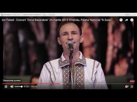 Ion Paladi - Concert  "Dorul Basarabiei" 24 martie 2013 Chișinău, Palatul Național "N.Sulac"