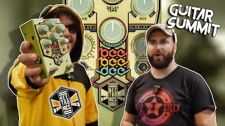 Video thumbnail for Beetronics Reveals the BeeBeeDee Bucket Brigade Delay at Guitar Summit 2025 by Mad Steex