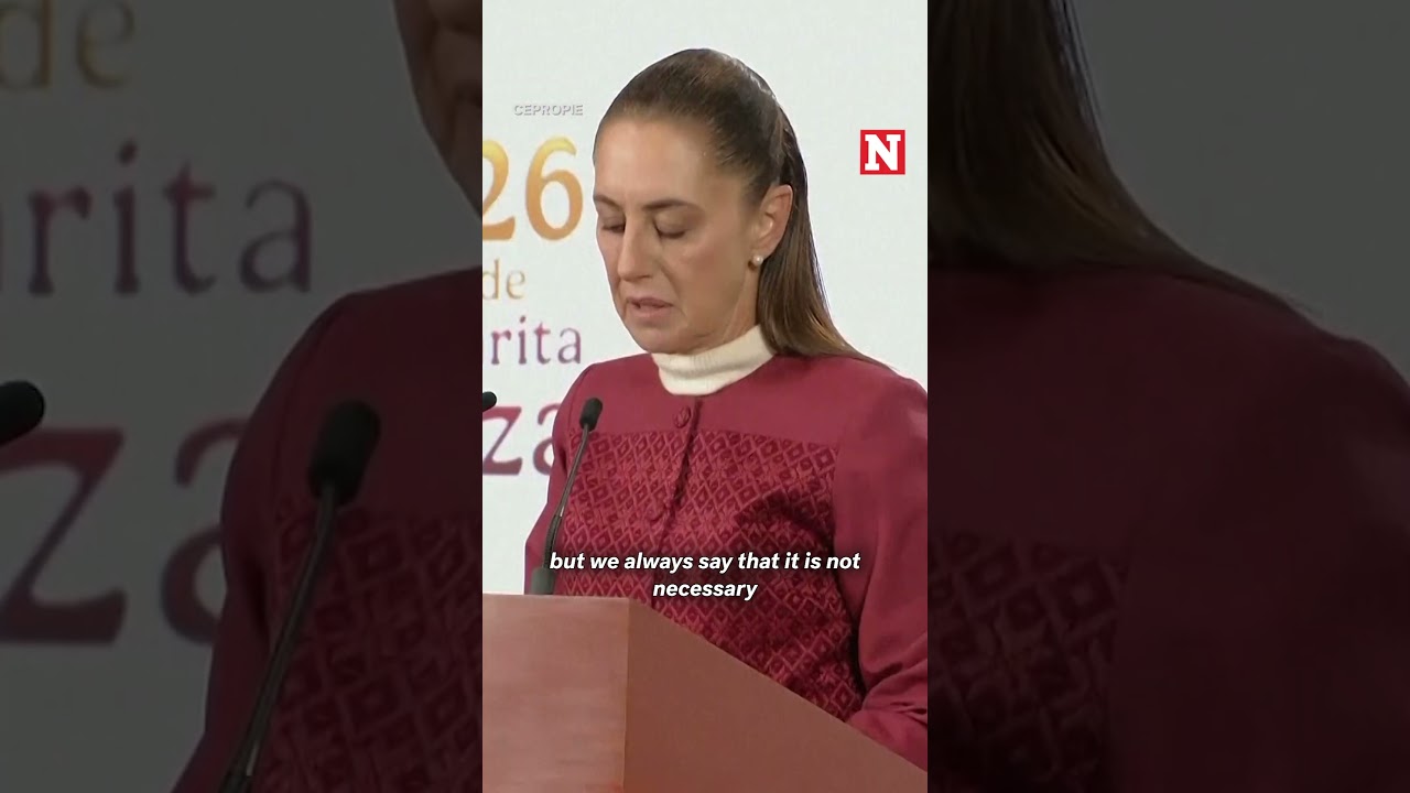 'It Is Not Necessary' Mexican President Pushes Back On US Intervention Against Cartels