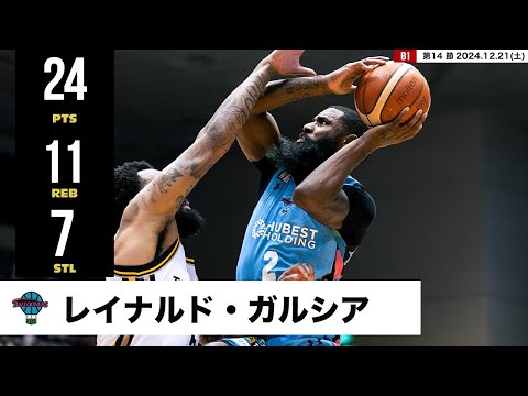 【プレーまとめ】佐賀#2 レイナルド・ガルシア｜第14節GAME1｜12.21.2024 プロバスケ (Bリーグ)