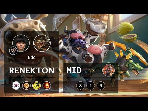 Renekton Mid vs Qiyana - KR Challenger Patch 9.24