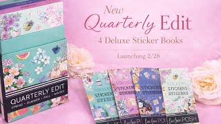 Quarterly Edit Sticker Book Release | Live Love Posh Deluxe Box Set Flip Through ✨