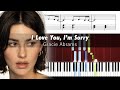 Gracie Abrams I Love You I M Sorry Piano Tutorial With Sheet Music