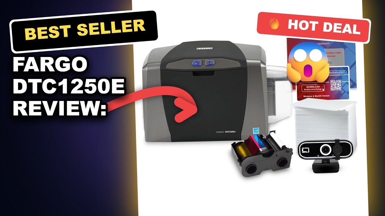 Fargo DTC1250e Review: Fastest Single Sided Desktop Dye Sublimation Printer for Personalized Cards IDs