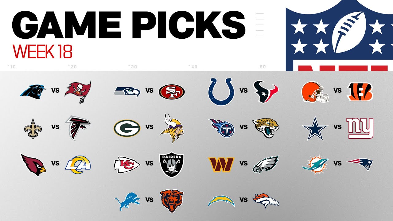 NFL Game Picks Week 18