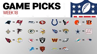 NFL Game Picks Week 18