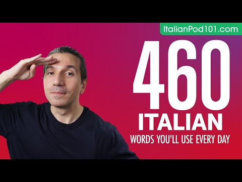 460 Italian Words You'll Use Every Day - Basic Vocabulary #86