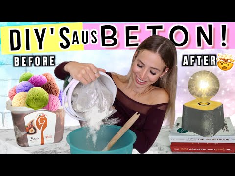 DIY'S AUS BETON 💥 Deko und Bastelideen mit Zement - Cali Kessy