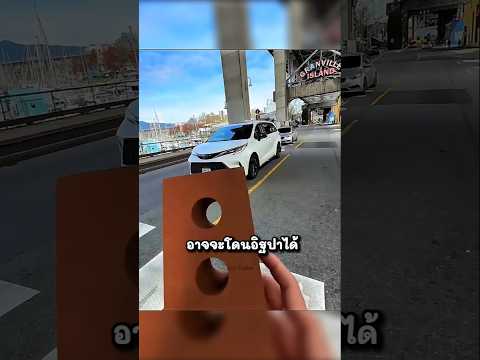 รถคันไหนไม่จอดให้ข้ามถนน เอาก้อนอิฐปาได้!!