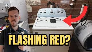 Whirlpool Washer Flashing Red Lid Lock Light Easy Fix!