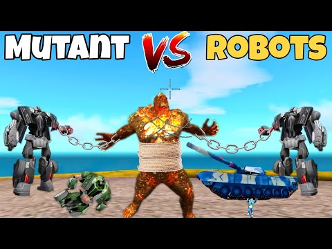 rope hero vice town game | rope hero game | mutant vs robots fight | rope hero pickup tank#ropehero