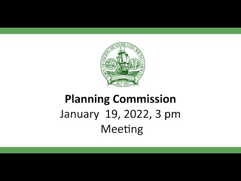 Planning Commission January 19, 2022 Meeting