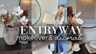 ENTRYWAY MAKEOVER & PRE - FALL DECORATE WITH ME 2024 || DIY accent WALL || ENTRYWAY STYLING IDEAS