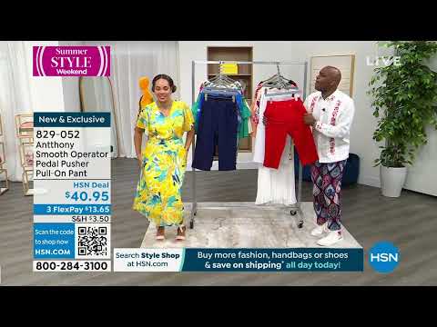 Antthony Smooth Operator Pedal Pusher PullOn Pant