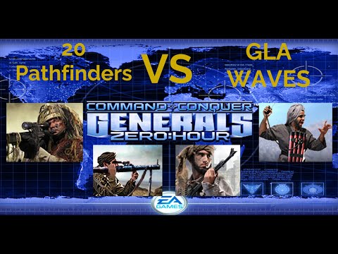 Command & Conquer Generals Zero Hour 20 Pathfinders VS GLA waves