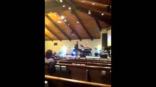 Carl Smith sings in Church