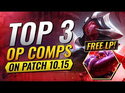 TOP 3 COMPS ON PATCH 10.15 - FREE ELO! - Teamfight Tactics