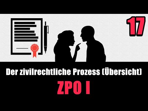 Der zivilrechtliche Prozess (Übersicht) - ZPO I 17