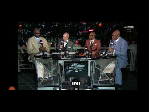 HEAT VS CELTICS HALF TIME SHOW SHAQ CHARLES KENNY