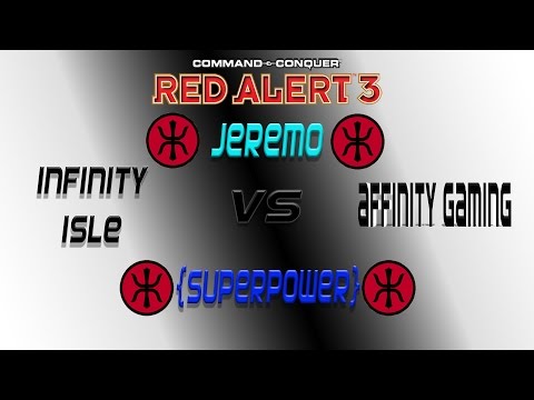 SuperPower[E] vs Jeremo[E] Infinity Isle - Red Alert 3