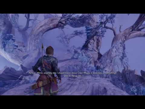 Atreus tries to mimic Mimir Scene   God Of War Ragnarok 4K 60FPS HDR