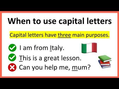 How to use CAPITAL LETTERS Correctly | Learn with Examples