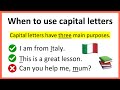 How to use CAPITAL LETTERS Correctly | Learn with Examples