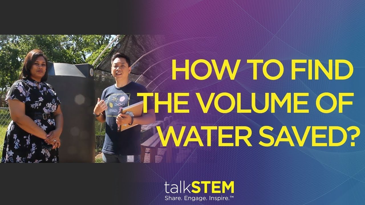 How do we find the volume of water saved?