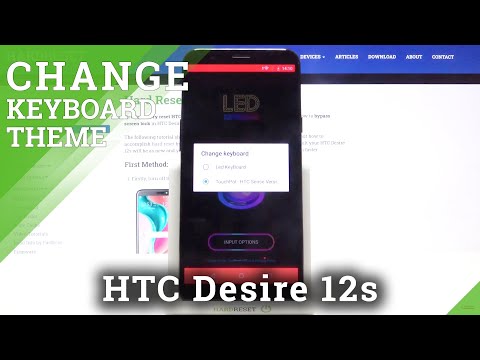 How to Change Keyboard Theme to LED on HTC Desire 12s?