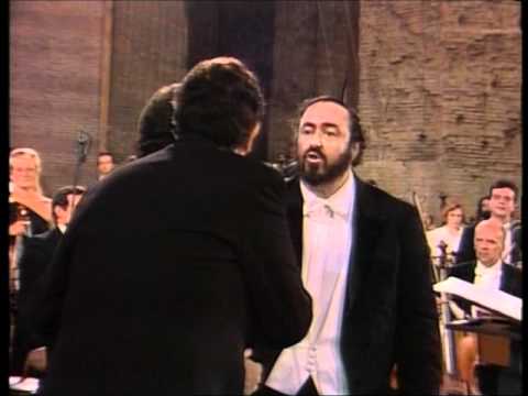 "O Sole Mio" Pavarotti, Carreras, Domingo - Rome 1990 - DVD quality Video